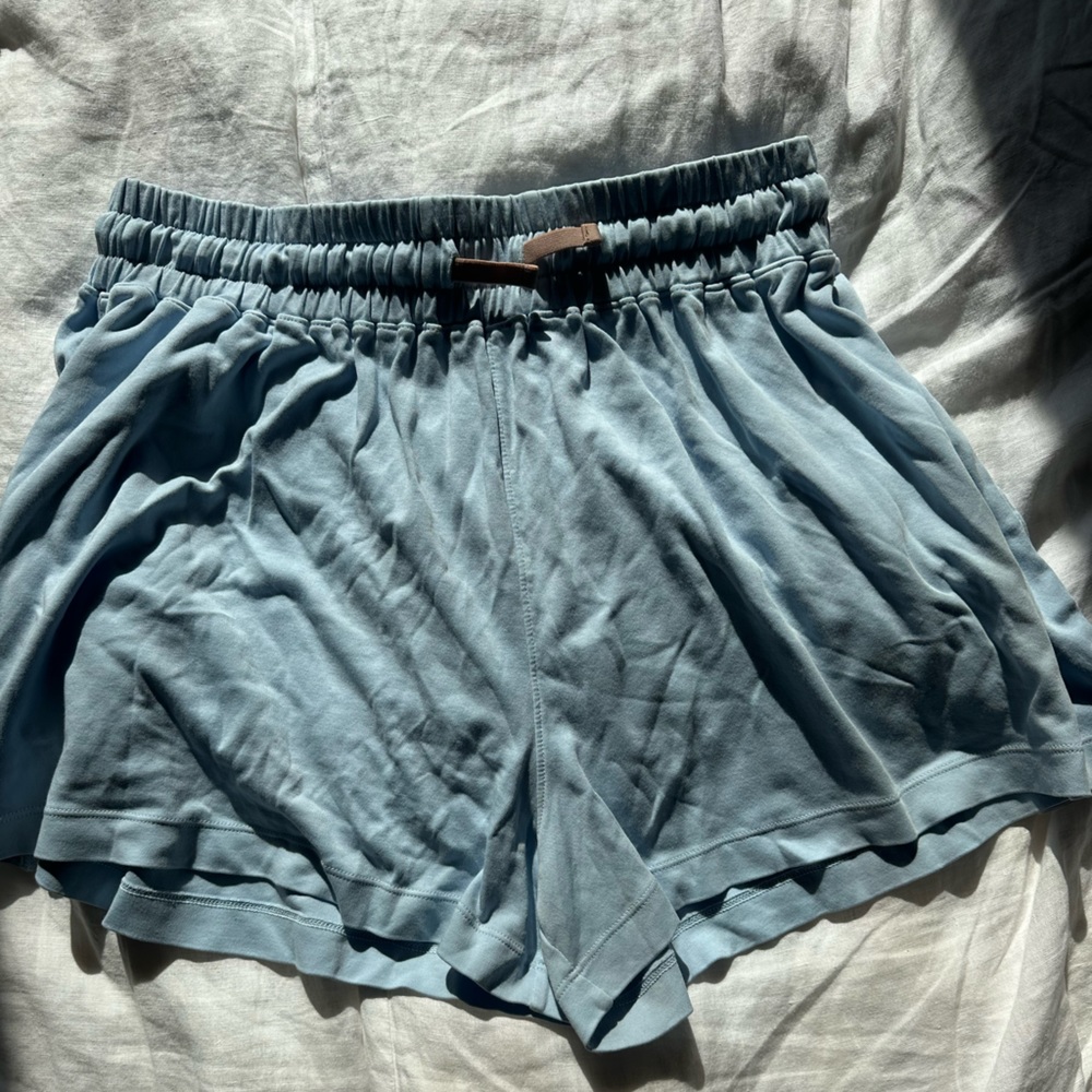 Lunya Good in Bed Pima cotton drawstring sleep shorts - M